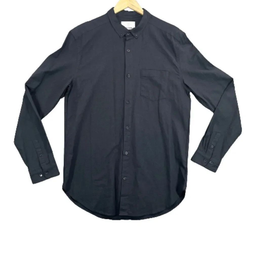 NWT Your Neighbors Button Up Shirt Mens Medium Gray
